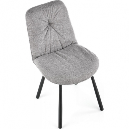 K422 grey upholstered chair Halmar