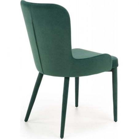 Stylowe Krzesło welurowe K425 zielone Halmar do salonu i jadalni
