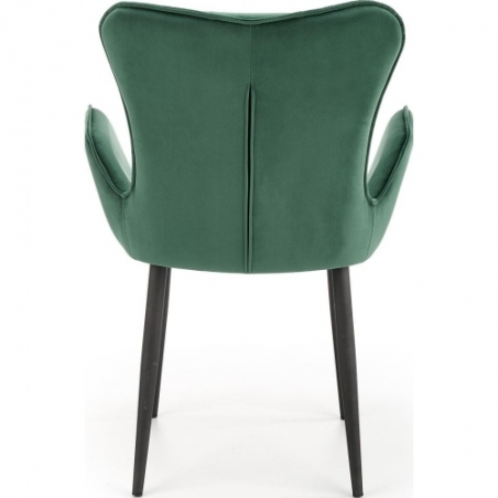 K427 green velvet armrests chair Halmar
