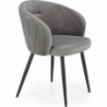 K430 grey velvet armrests chair Halmar