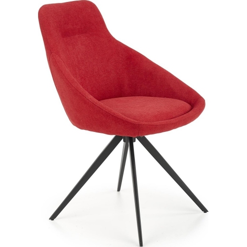 Stylowe Krzesło tapicerowane nowoczesne K431 czerwone Halmar do salonu i jadalni