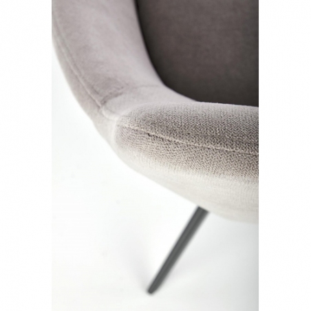 Stylowe Krzesło tapicerowane nowoczesne K431 szare Halmar do salonu i jadalni