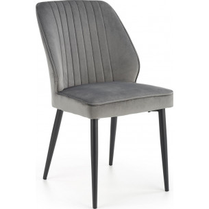 K432 grey velvet chair Halmar