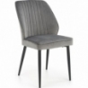 K432 grey velvet chair Halmar