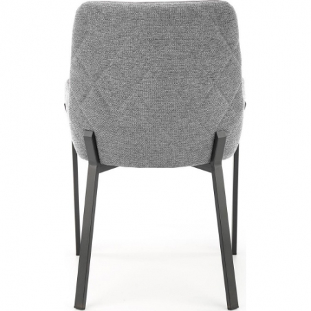 Stylowe Krzesło tapicerowane fotelowe K439 ciemny popiel/popiel Halmar do salonu i jadalni