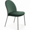 Stylowe Krzesło welurowe K443 ciemne zielone Halmar do salonu i jadalni
