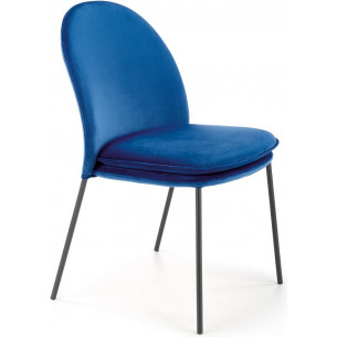 K443 navy blue velvet chair Halmar