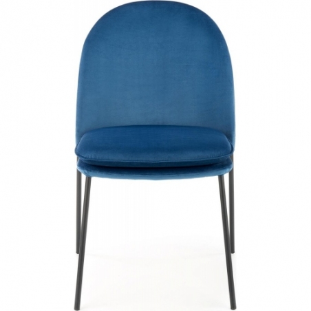 K443 navy blue velvet chair Halmar