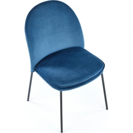 K443 navy blue velvet chair Halmar
