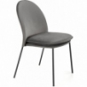 K443 grey velvet chair Halmar