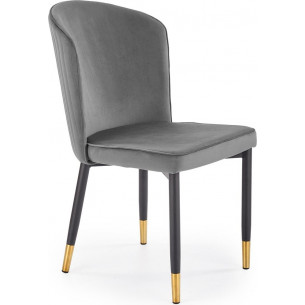 K446 grey velvet chair Halmar