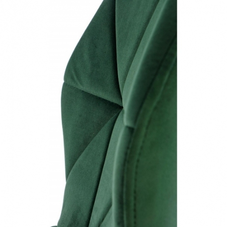 K453 dark green quilted velvet chair Halmar
