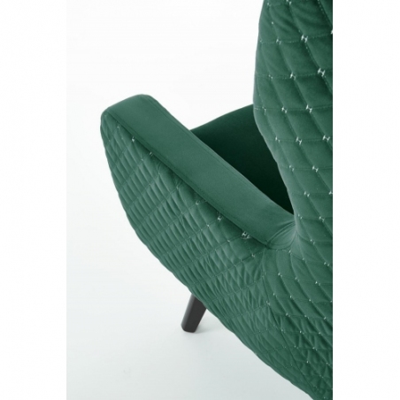 Marvel dark green comfy velvet armchair Halmar