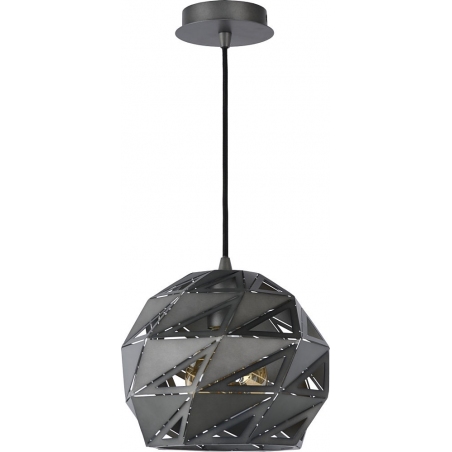 Malunga 25 grey geometric pendant lamp Lucide