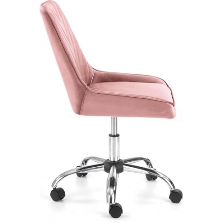 Rico Velvet pink youth office chair Halmar