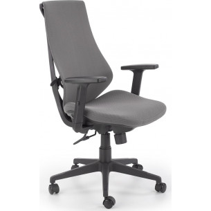 Rubio grey&amp;black upholstered office armchair Halmar