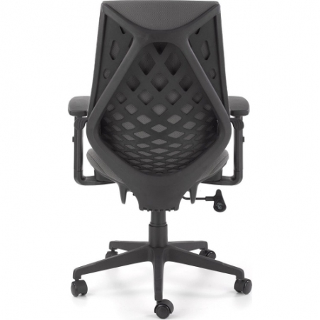 Rubio grey&amp;black upholstered office armchair Halmar