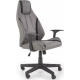 Tanger grey&amp;black faux leather office armchair Halmar