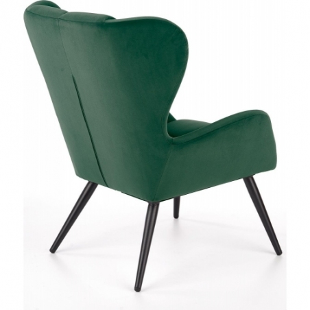Tyrion Velvet green quilted armchair Halmar
