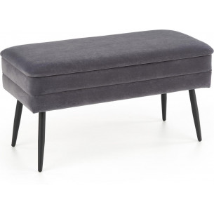 Velva grey velvet storage hall bench Halmar