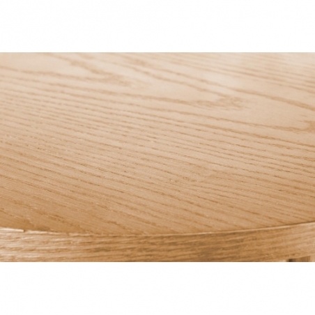 Stolik boczny drewniany Woody 40 naturalny Halmar obok kanapy