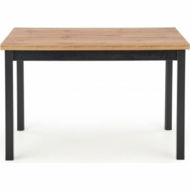 Cobalt 120x68 votan oak&amp;black industrial dining table Halmar