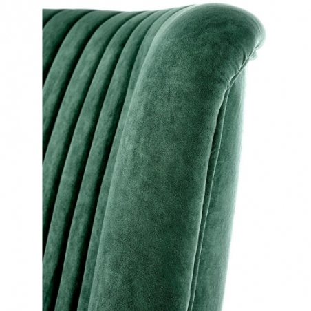 Delgado dark green velvet armchair Halmar