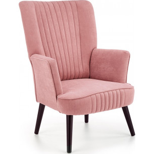 Delgado pink velvet armchair Halmar