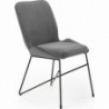 Stylowe Krzesło welurowe nowoczesne K454 szare Halmar do salonu i jadalni