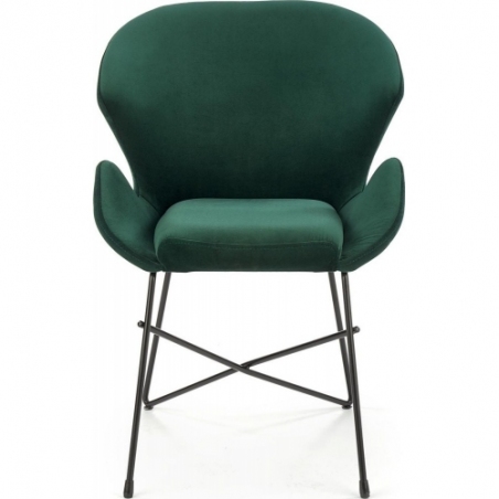 K458 green modern velvet chair Halmar