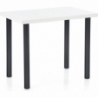 Modex Black 90x60 white dining table Halmar