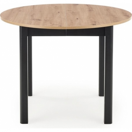 Ringo 102 aristan oak&amp;black extending dining table Halmar