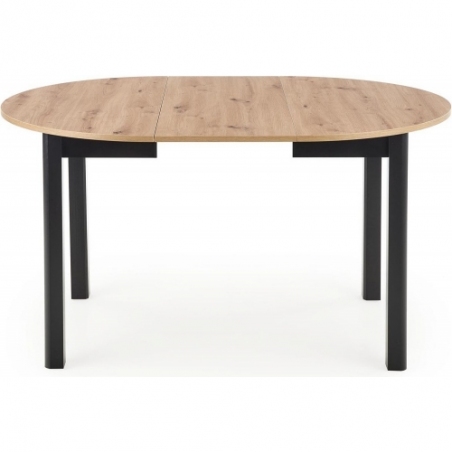 Ringo 102 aristan oak&amp;black extending dining table Halmar