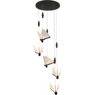 Stylowa Lampa wisząca designerska Bee V LED czarna Step Into Design do salonu