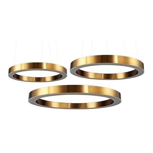 Circles Brass 40+60+80 brass round pendant lamp Step Into Design