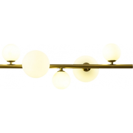 Milky Drop 120 white&amp;gold glass balls pendant lamp Step Into Design
