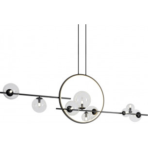 Orion Double 145 black glass balls pendant lamp Step Into Design