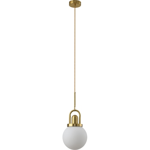 Pearl 20 white&amp;gold glass ball pendant lamp Step Into Design