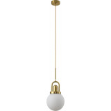 Stylowa Lampa wisząca szklana glamour Pearl 20 biało-złota Step Into Design do salonu