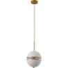 Stylowa Lampa wisząca kula glamour Sfera 20 biało-złota Step Into Design do salonu