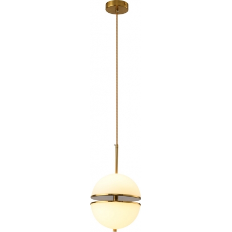 Stylowa Lampa wisząca kula glamour Sfera 20 biało-złota Step Into Design do salonu