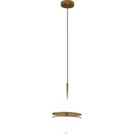 Sfera 20 white&amp;gold glamour glass ball pendant lamp Step Into Design