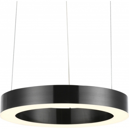 Stylowa Lampa wisząca okrągła Circle LED 40 tytanowa Step Into Design do salonu