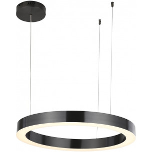 Stylowa Lampa wisząca okrągła Circle LED 60 tytanowa Step Into Design do salonu