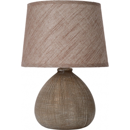 Ceramic Black Table Lamp 26 in.Empire Shade Desk Lighting Tall Style With Linen 
