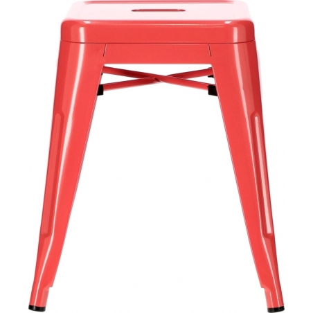 Stylowy Taboret metalowy Paris Czerwony D2.Design do kuchni i przedpokoju.