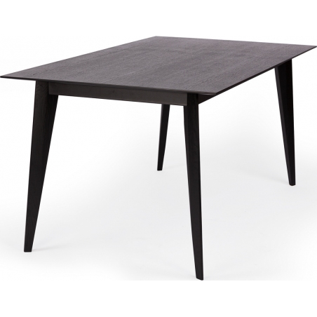 Bord 120x80 black oak veneer extending dining table Nordifra