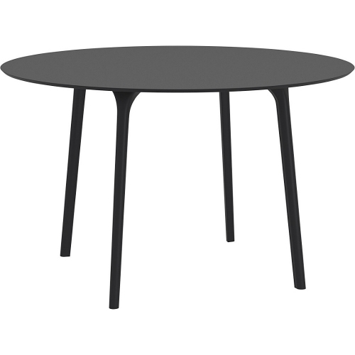 Maya 120 black round dining table Siesta