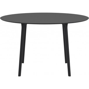 Maya 120 black round dining table Siesta 2