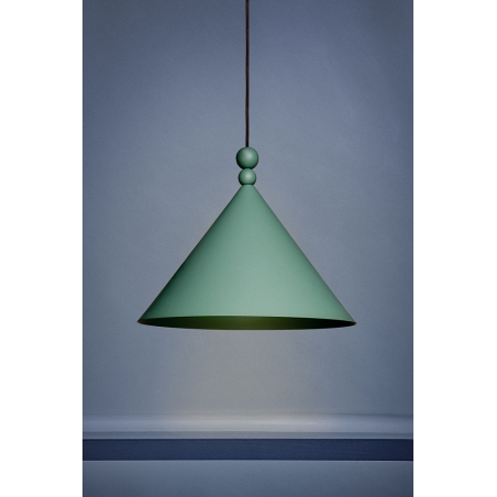 Designerska Lampa wisząca stożek Konko 30 LofLight Zielona LoftLight do salonu i sypialni.